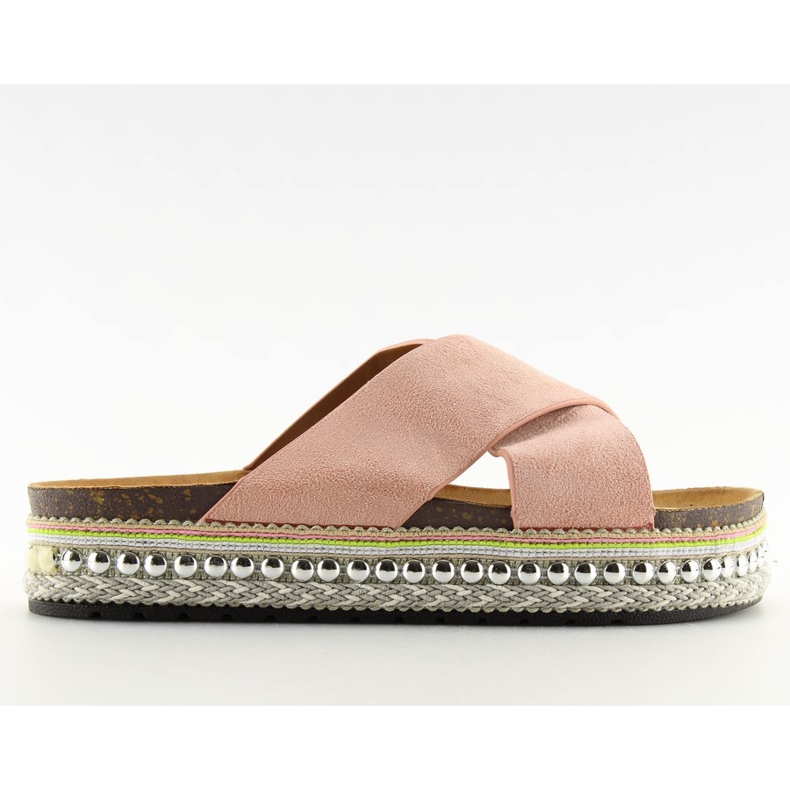 Pink Women's pink slippers CK15P pink