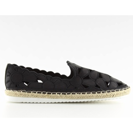 Black openwork espadrilles for women LT86 black Black openwork espadrilles for women LT86 black