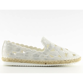 Women's white openwork espadrilles LT86 White