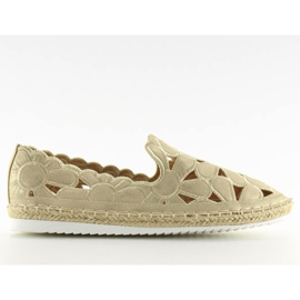 Women's gold openwork espadrilles LT86 Gold golden Women's gold openwork espadrilles LT86 Gold golden
