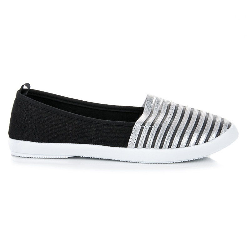 Mckeylor Black and silver slip on sneakers