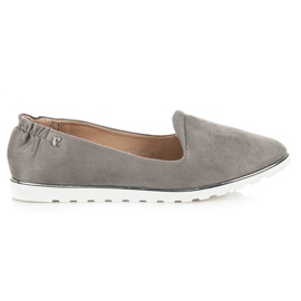 Vices Slip-on Suede Ballerinas grey