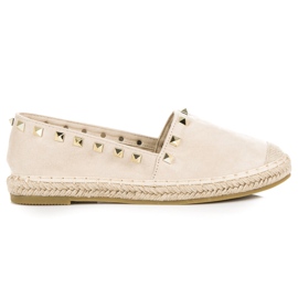Seastar Suede espadrilles with studs brown