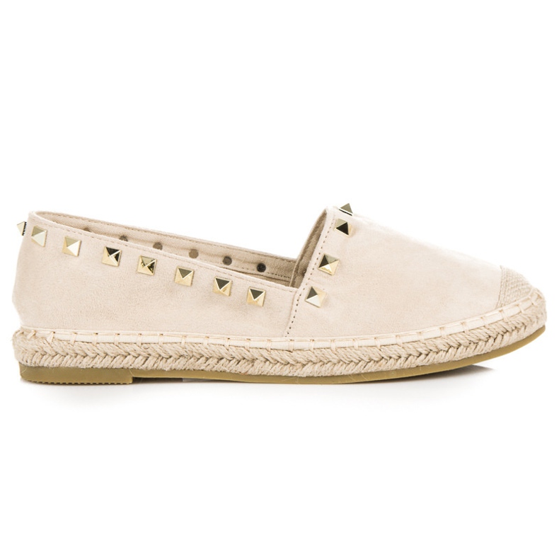 Seastar Suede espadrilles with studs brown