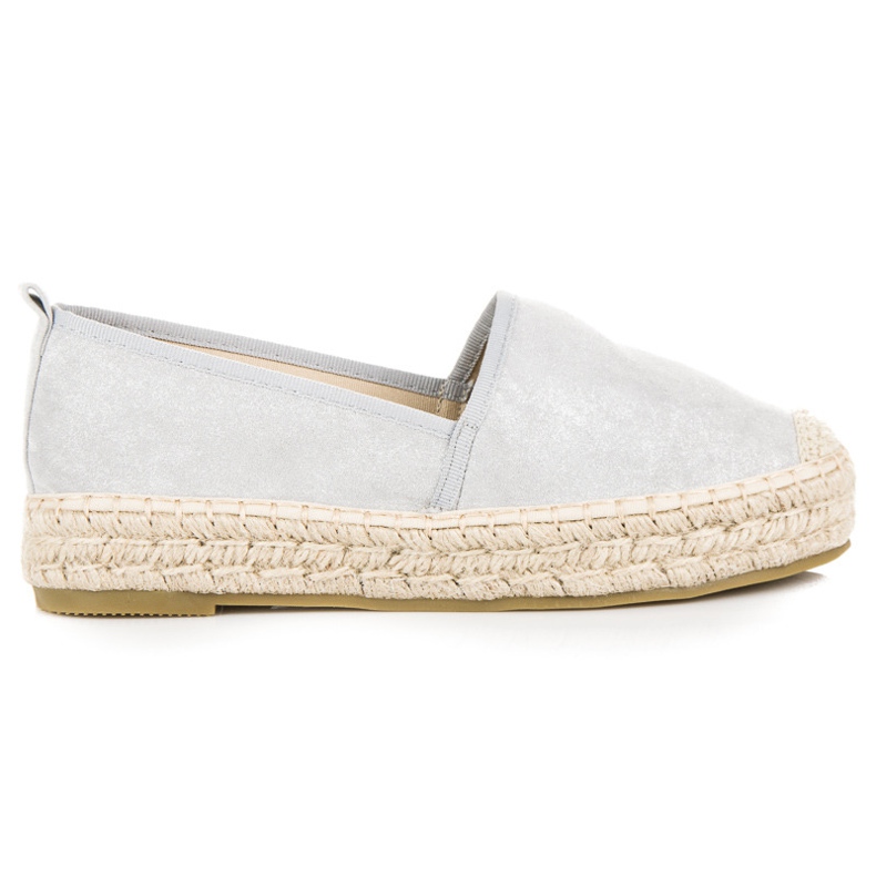 Seastar Light Gray Espadrilles In Spring grey