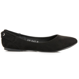 Seastar Classic suede ballerinas black
