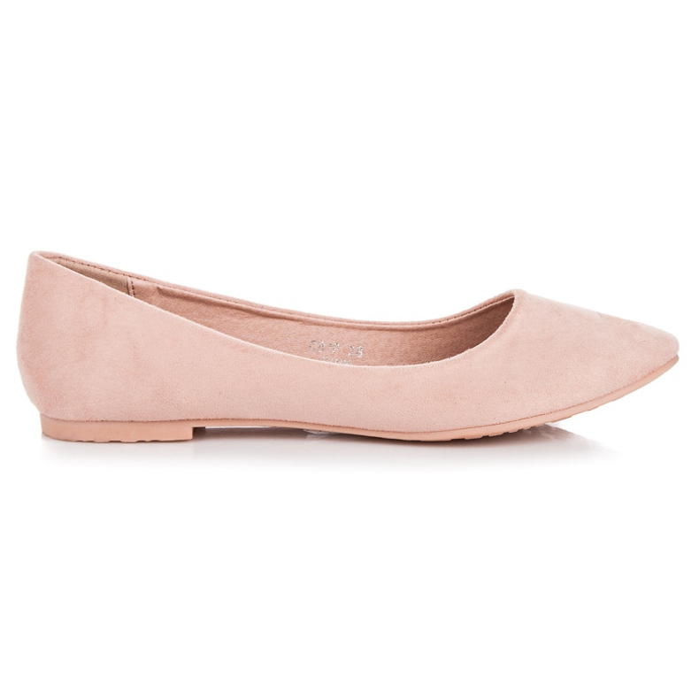 Seastar Suede ballerinas pink
