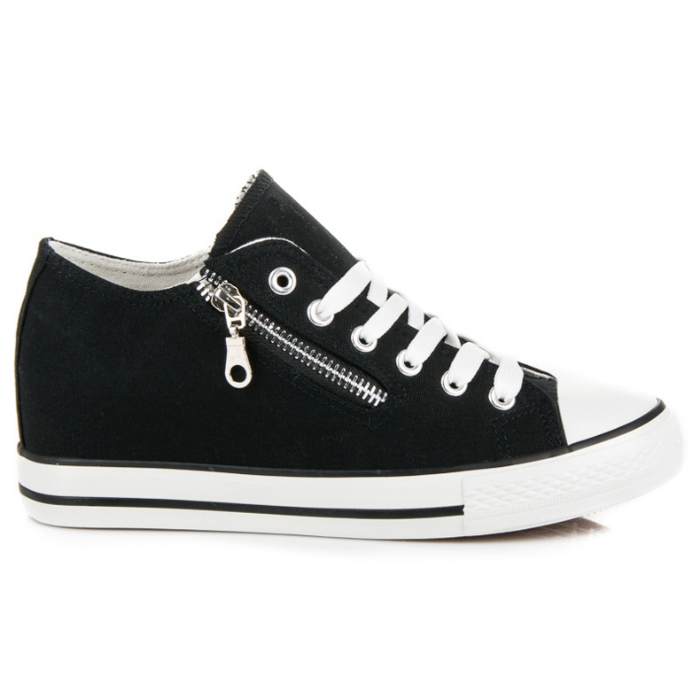 Kayla Tied wedge sneakers black