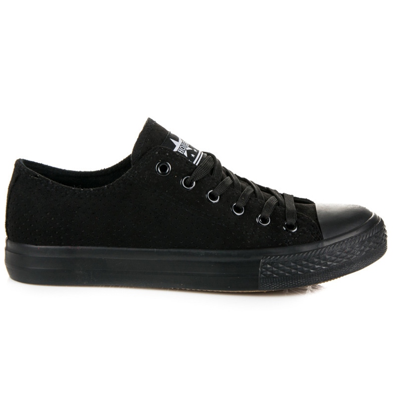 Black suede sneakers