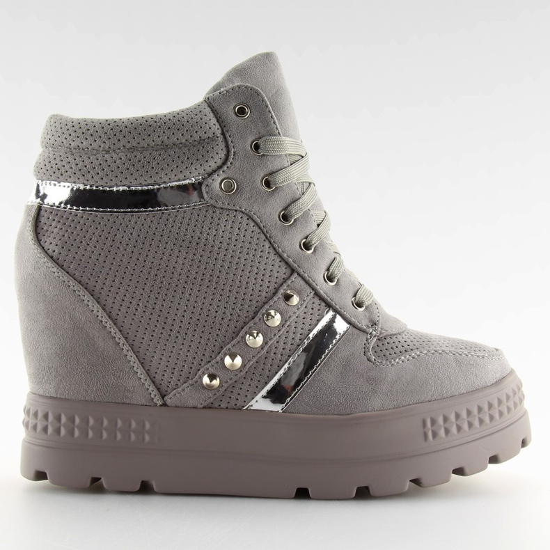 Gray women's sneakers AT-0650-L Gray grey