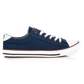 Seastar Old School Tied Sneakers navy blue brown Seastar Old School Tied Sneakers navy blue brown