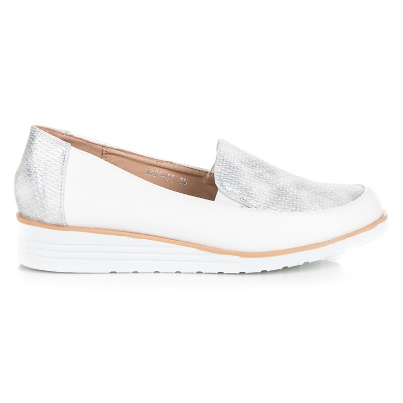 Shoes with a vices pattern grey white