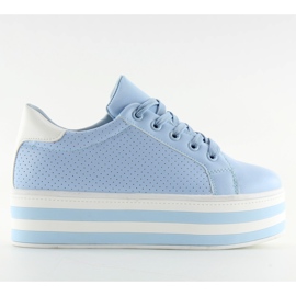 Blue NB183P Blue high-soled sneakers Blue NB183P Blue high-soled sneakers