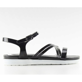 Rubber Women's Sandals 9-53 Black Ii-Gat Rubber Women's Sandals 9-53 Black Ii-Gat