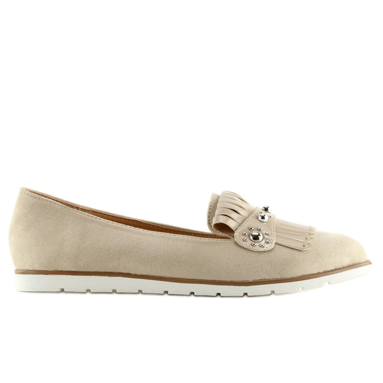 Women's beige loafers DM30P Beige