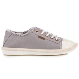 Seastar Lace-up sneakers, espadrilles grey
