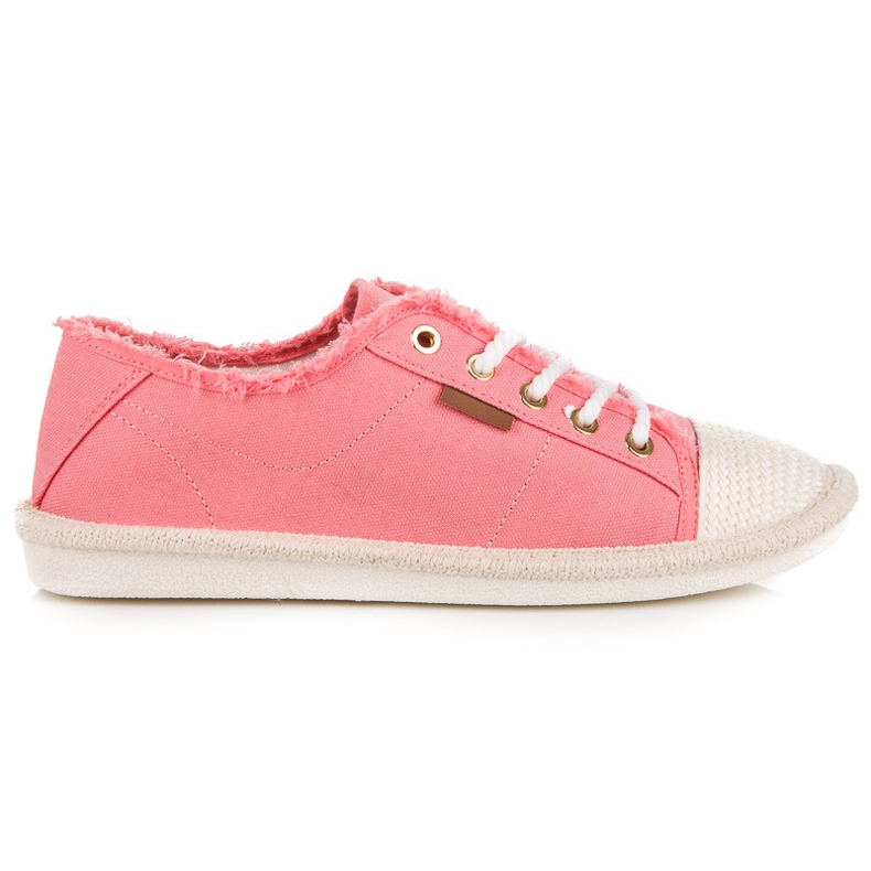 Seastar Lace-up sneakers, espadrilles pink