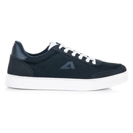 Leather sneakers american club navy blue Leather sneakers american club navy blue