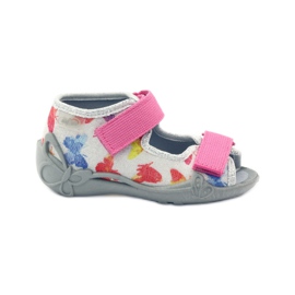 Befado children's shoes slippers sandals 242p075 pink grey