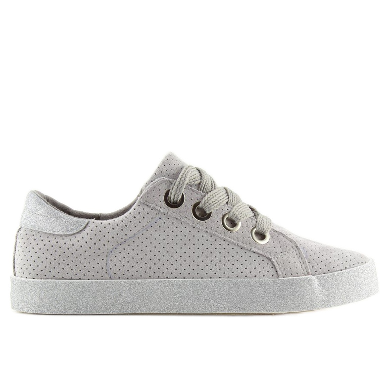 Gray Women's gray sneakers AK03P Gray grey