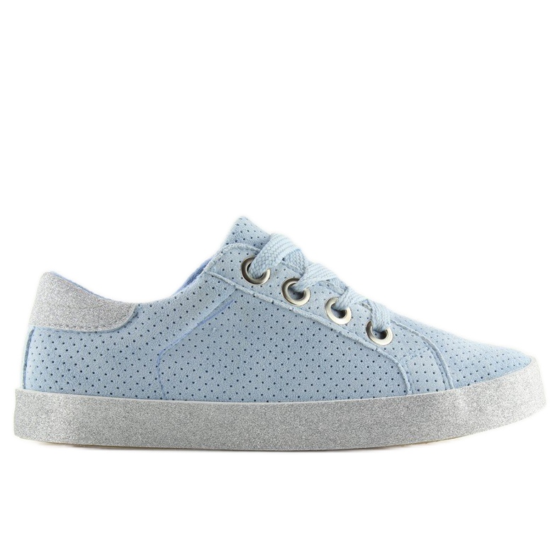 Blue women's sneakers AK03P Blue grey
