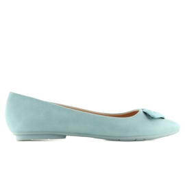 Women's sweet lips blue ballerinas FM217-6 Blue