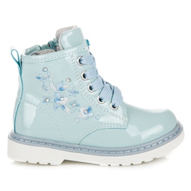 Lacquered American Club shoes blue