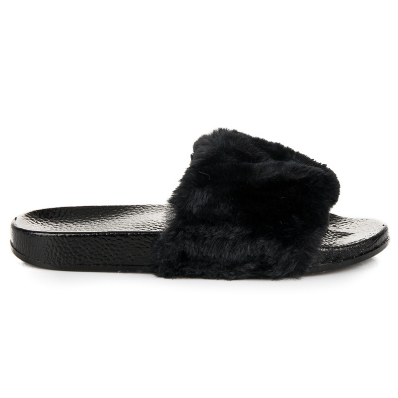 Bona Women's slippers with fur black
