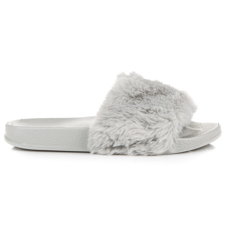 Bona Women's slippers with fur grey