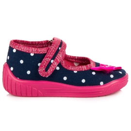Raweks polka dot slippers blue