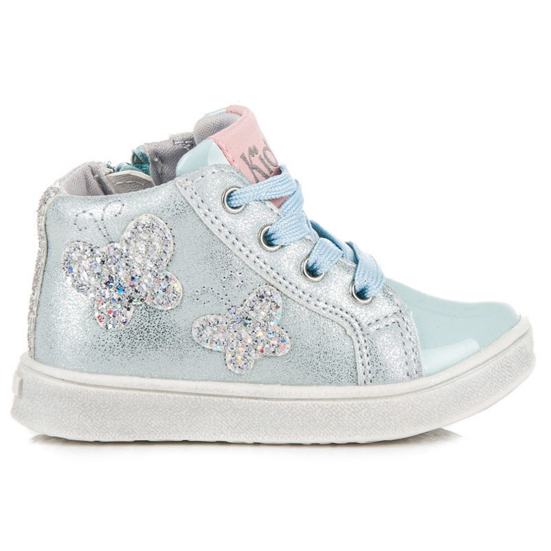 American Club Sneakers With Butterflies blue