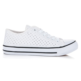 Openwork classic sneakers white