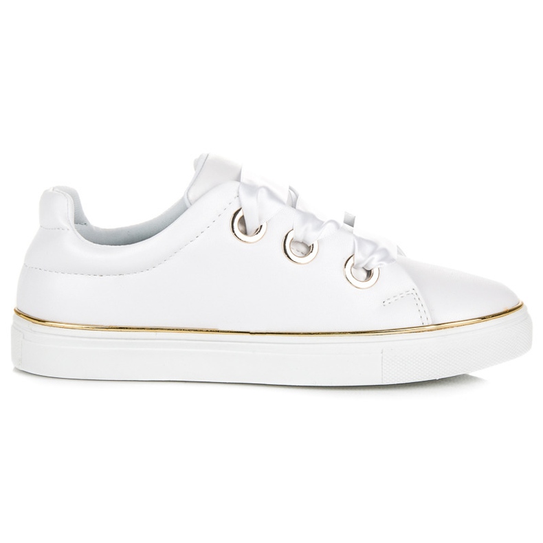 American club sneakers with ribbon white