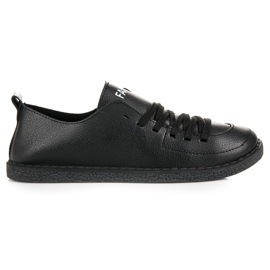 Seastar Black lace-up sneakers