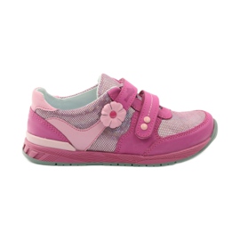 Girls' shoes with a flower Ren But 3265 pink grey Girls' shoes with a flower Ren But 3265 pink grey