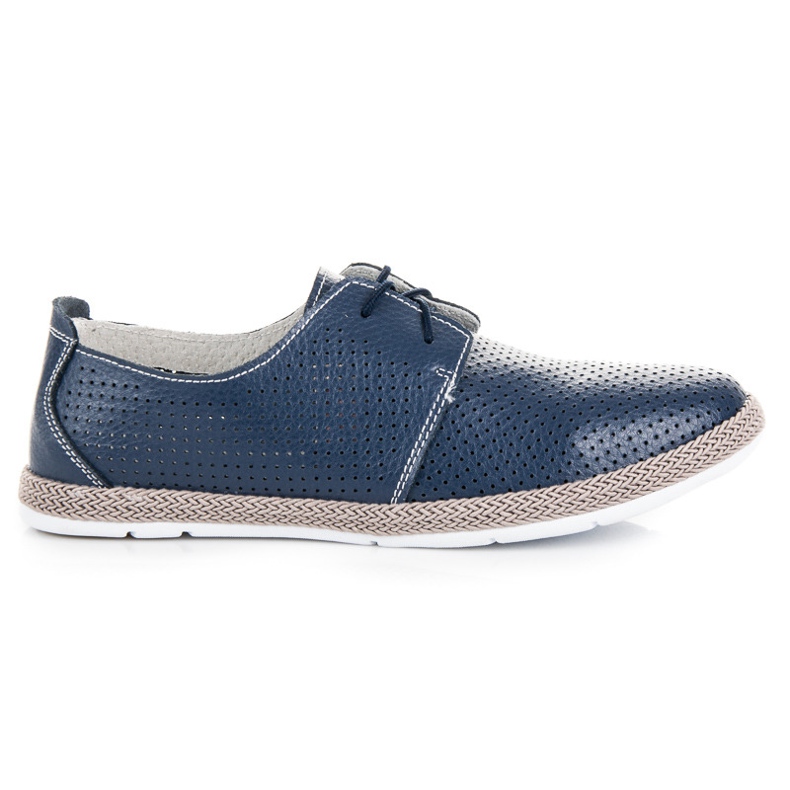 Openwork shoes for the VINCEZA binding blue