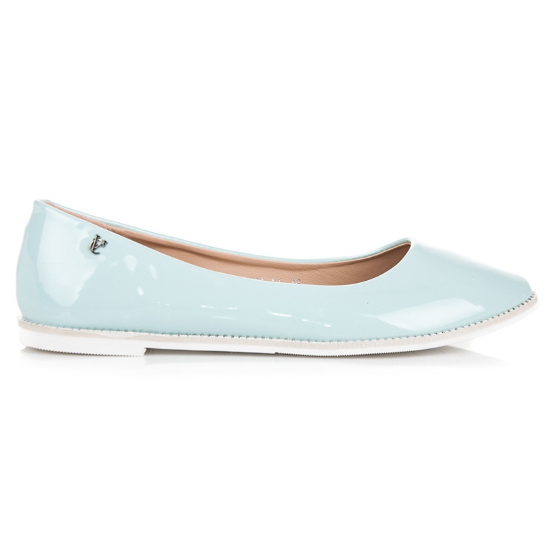 Lacquered ballerinas vices blue