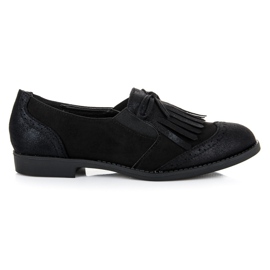 Bestelle Black loafers with a bow