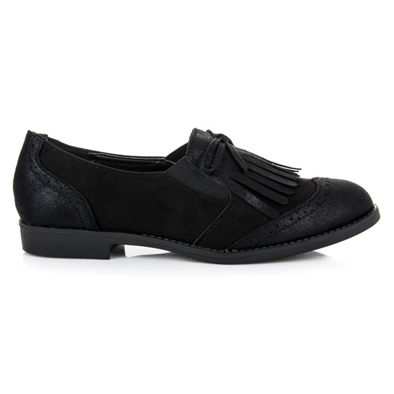 Bestelle Black loafers with a bow