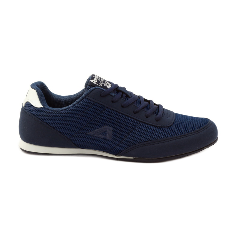 American Club American 7066 navy blue jogging shoes white