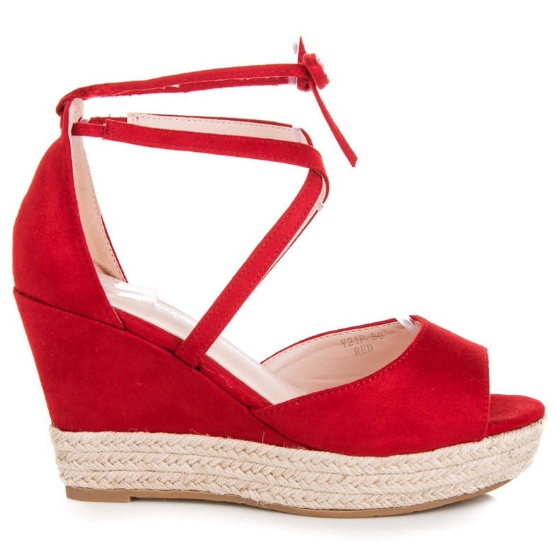 Seastar Tied espadrilles on the wedge red