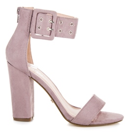 Seastar Rock sandals with a zipper purple