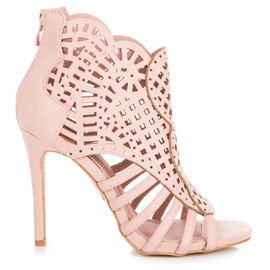 Seastar Openwork Sandals On A Slider pink Seastar Openwork Sandals On A Slider pink
