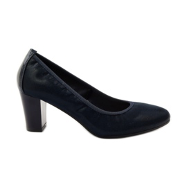 Sergio Leone Pumps on a post 233 navy blue Sergio Leone Pumps on a post 233 navy blue