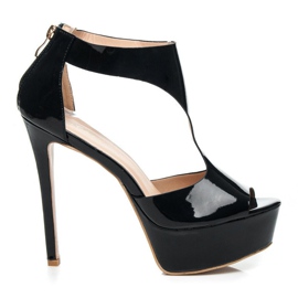 Comer Stylish platform heels black Comer Stylish platform heels black