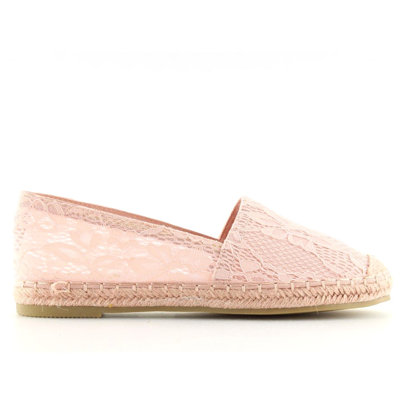 Pink lace espadrilles BB15P Pink