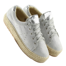 Gray espadrilles sneakers BB01P Silvergrey