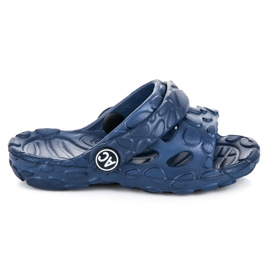 American Club American pool slippers blue