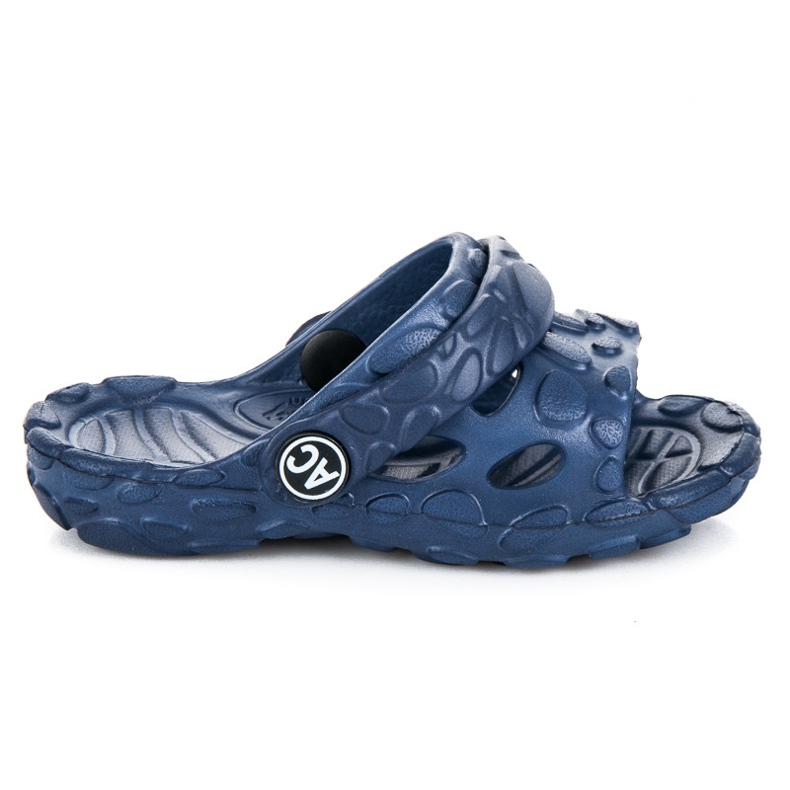 American Club American pool slippers blue