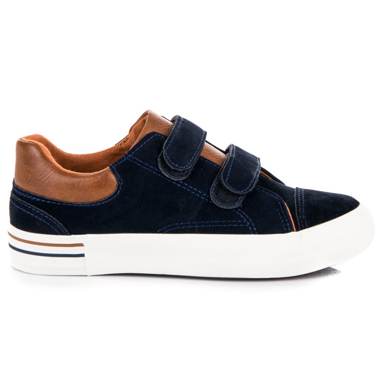 Velcro suede sneakers blue Velcro suede sneakers blue
